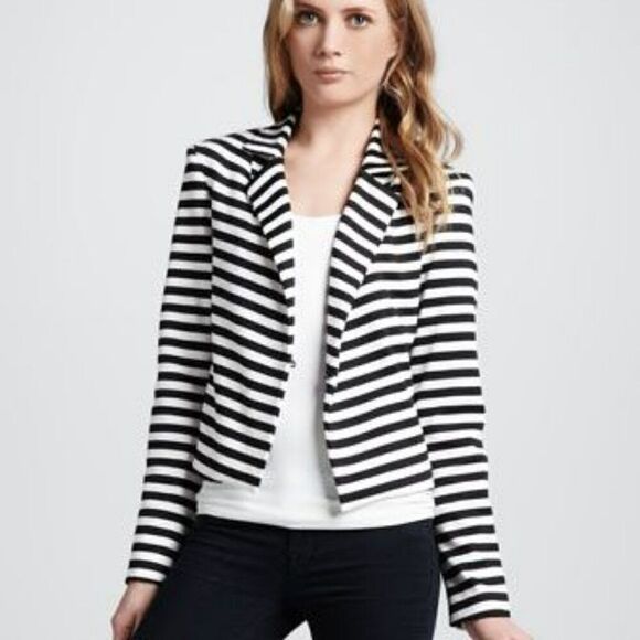 NWT Robbi & Nikki By Robert Rodriguez Op-Art Stripe Blazer Jacket Size Small - Picture 3 of 4